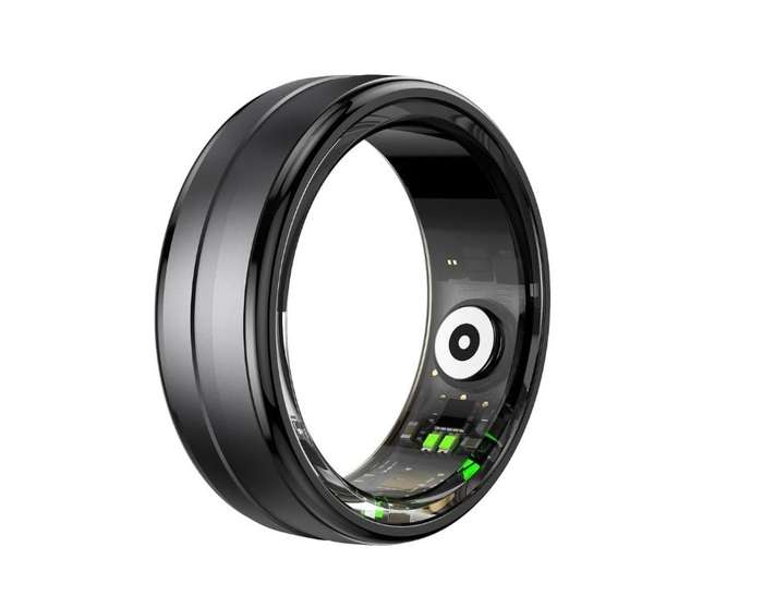 Volkano Ring series Smart Ring With Charge Case - black 18.1mm