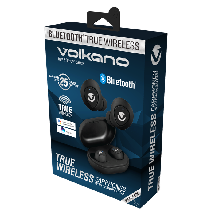 Volkano True Elements Series True Wireless Earphones - Black