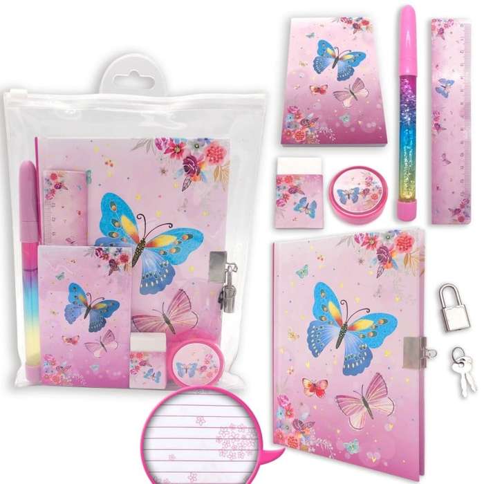 Quest Butterfly Stationery Set Multi - USA