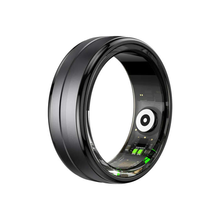 Volkano Ring series Smart Ring With Charge Case - black 18.9mm