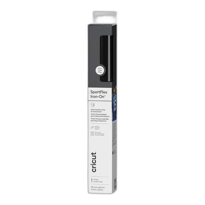 Cricut SportFlex Iron-On 30x60cm (Black)