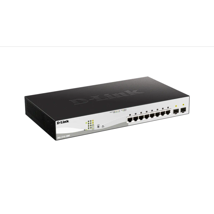 D-Link DGS-1210-10MP 8x gigabit 2x SFP Metro Poe managed switch with PoE