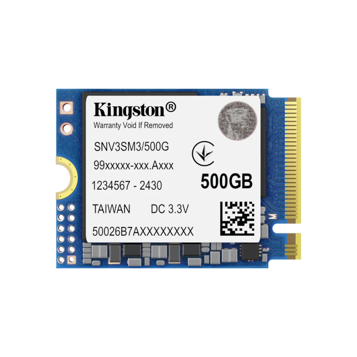 Kingston SNV3SM3/500G NV3 M3 500GB M.2 2230 PCIe 4.0 x4 NVMe Solid State Drive