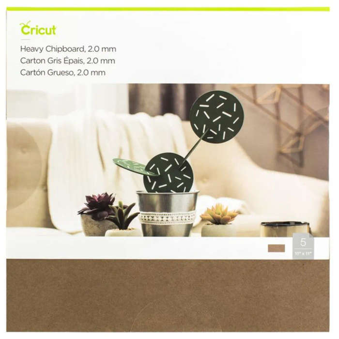 Cricut Heavy Chipboard 2.0 5 sheets 14x14cm 2.0 mm