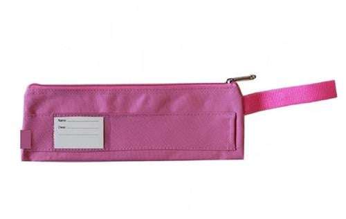 Nexx Fabric 1 Pocket 33cm Pink Pencil Bag