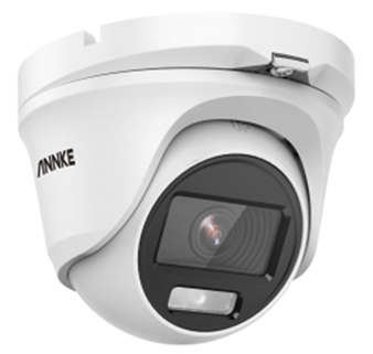 Annke 2MP TVI ColorVu Full Time Color Turret Camera (metal) PSU & cable included