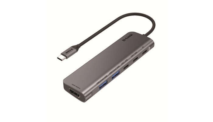 6-in-1 USB-C adapter ;2xUSB-A 3.1; 2xUSB-C 3.1; 1xHDMI 4K at 60Hz; 1xU