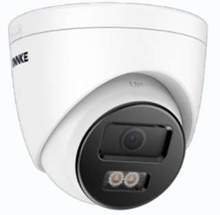 Annke 3K(5MP) AI & smart dual light & Microphone PoE IP Turret Camera (White housing)