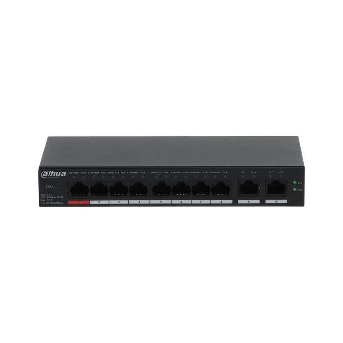 Dahua Switch 10 Port: 8xPoE 2UP Cloud Managed