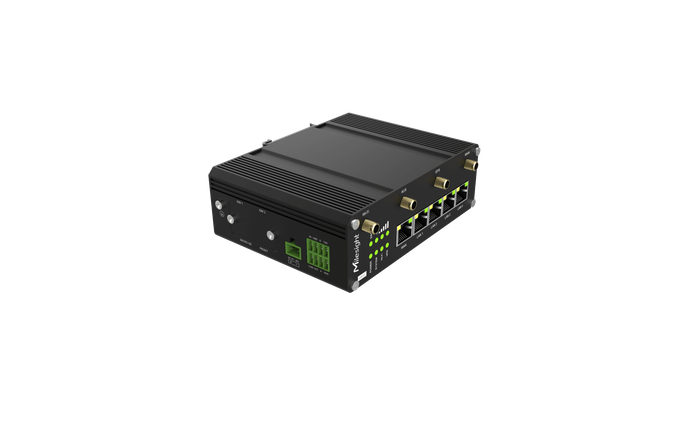 Milesight UR75 5G PoE+ Industrial Router | UR75-504AE-P-W2