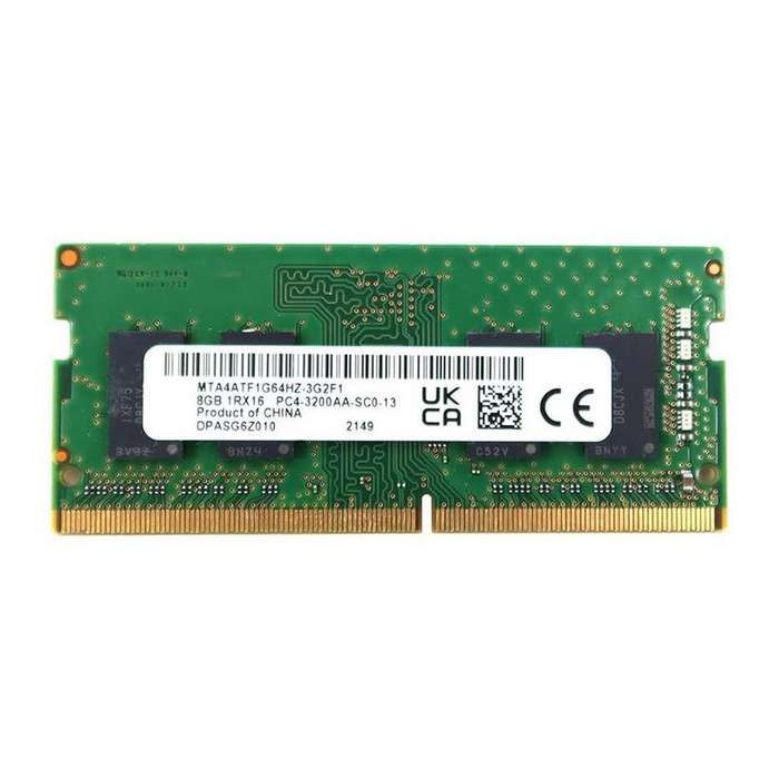 8GB Micron, DDR4, PC4-3200AA 1Rx16, SODIMM RAM Memory Module (Laptop)