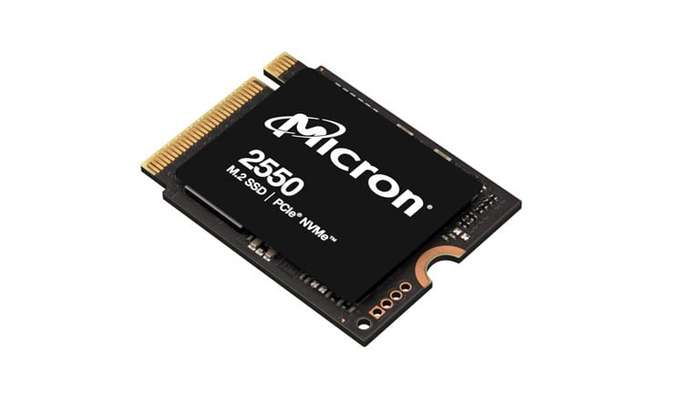 256GB Micron 2550, M.2-2230, NVMe, PCIe Gen 4x4, SSD