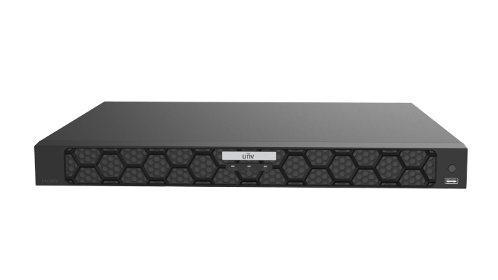 Uniview 32 - ch Network Video Recorder, 16 MP resolution recording