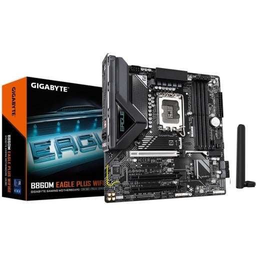 Gigabyte  Intel® B860 Chipset for LGA 1851; 2x DDR5; 2x M2; HDMI/DP; mATX - Motherboard