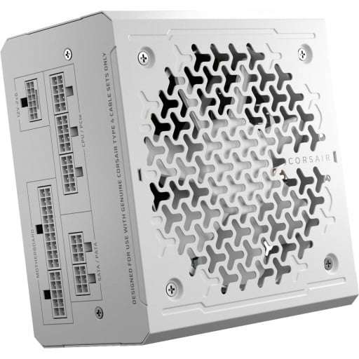 Corsair RM850e 850W Cybenetics Gold Fully Modular White ATX 3.1 Desktop Power Supply