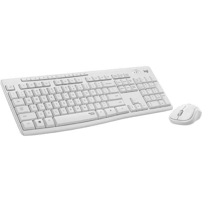 Logitech MK295 Silent Wireless Keyboard and Mouse Combo - White