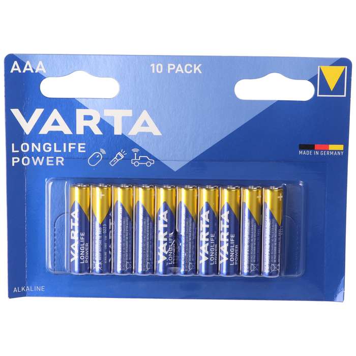 Varta LongLife Power Alkaline AAA 10 Battery