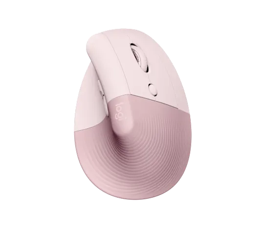 Logitech Lift Vertical Ergonomic Mouse - Rose/Dark Rose