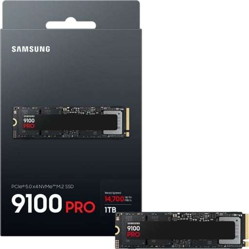 Samsung  9100 PRO 1TB M.2 2280 PCIe 5.0 x4 NVMe Solid State Drive