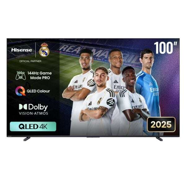 HISENSE LEDN100Q7Q 100'' QLED 144hz 4k Smart 144Hz VRR Game Mode PRO