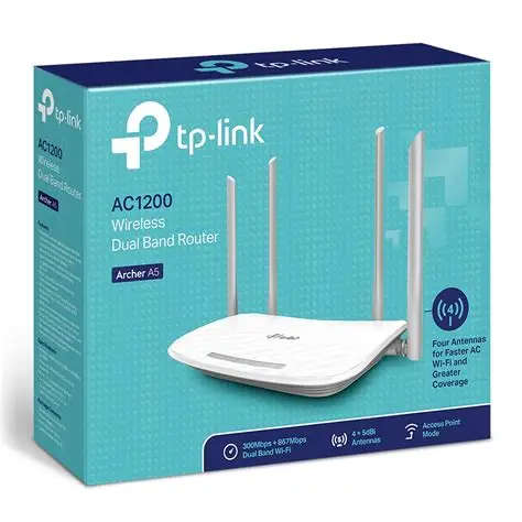 TP-Link Archer A5 AC1200 Dual-Band Wi-Fi Router