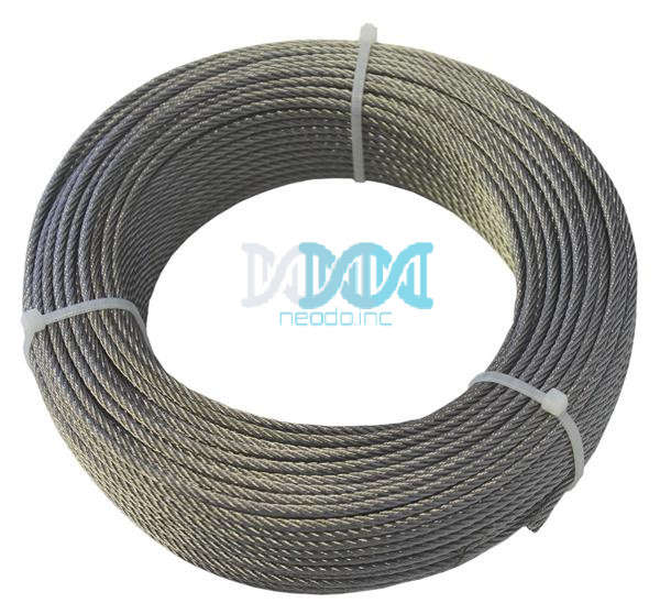 Wire Rope 3mm Ss316 Core 7X19 50M Roll