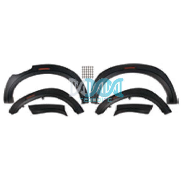 Black Slimline Fender Flares With Reector For Dmax 2020