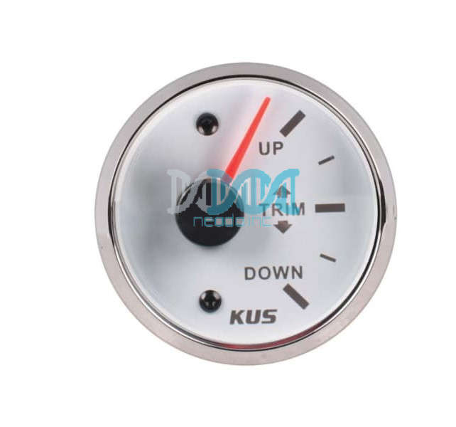 52mm Trim Gauge White  Face With Stainless Steel Ring