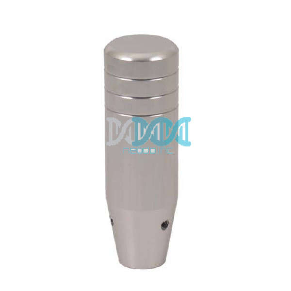 Gear Knob  Aluminium  Silver W/Inserts