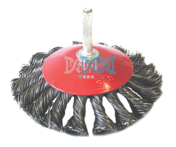 Bevel Brush Knotted With Shaft 100mm