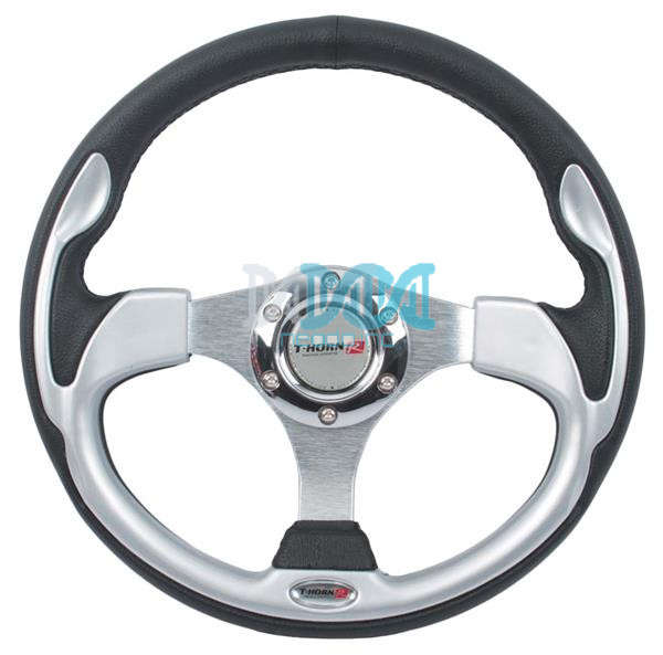 Pvc Steering Wheel Grey