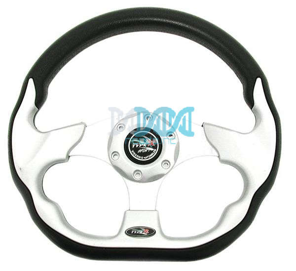 Steering Wheel Silver Polyeurathane