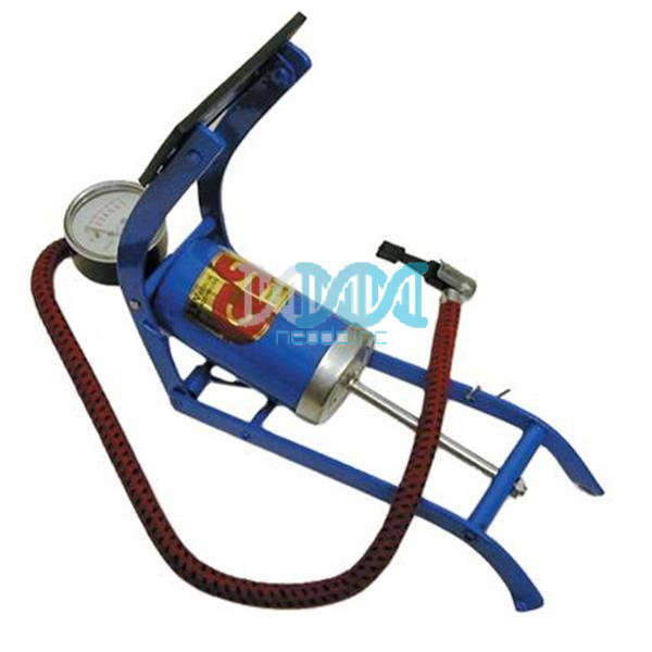 Single Barrel Foot Pump With Gauge
