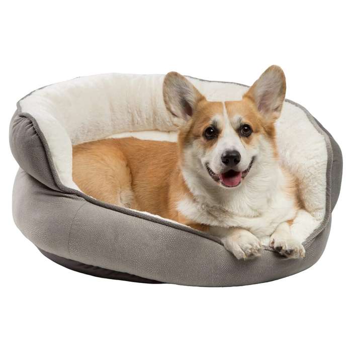 Best Friends by Sheri Throne Pet Bed Grey