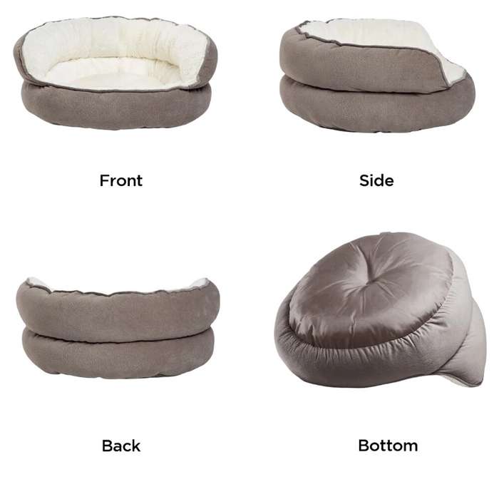 Best Friends by Sheri Throne Pet Bed Grey