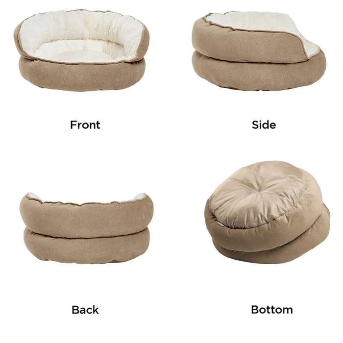 Best Friends by Sheri Throne Pet Bed Wheat Mini