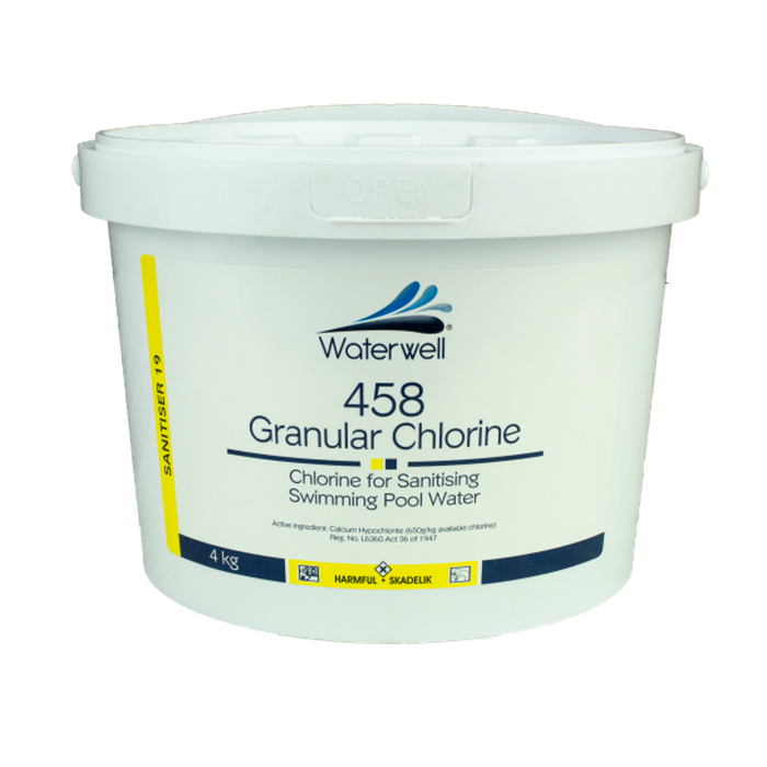 POOL CHLORINE WATERWELL PROFESSIONAL 458 25KG (UNSTABLISIZED)