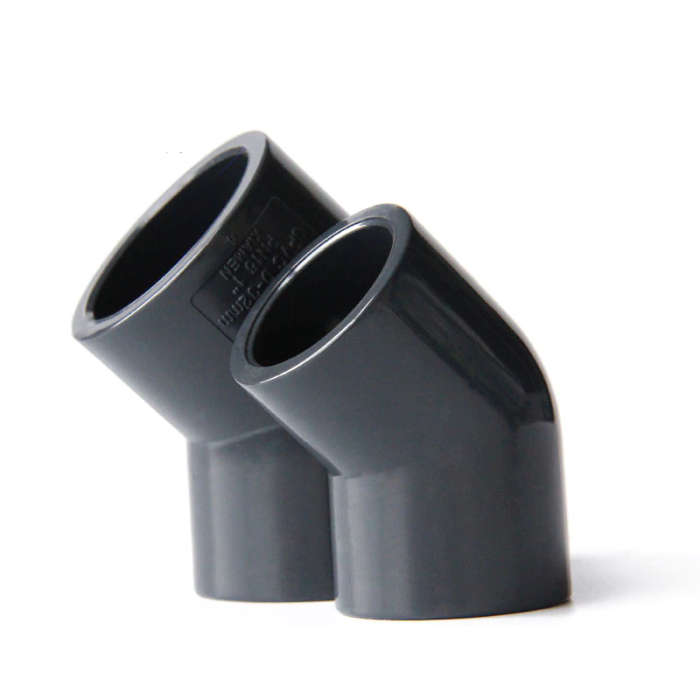 PVC FITTING BEND/ELBOW 110mmX45deg UPVC GREY H/DUTY (KOI POND)