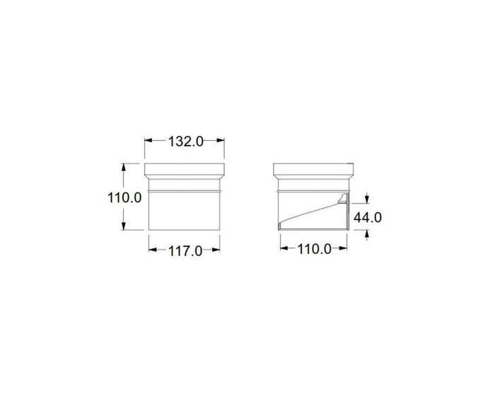 PVC FITTING CONNECTOR 110mm MARLEY SV SE400 (KOI POND)