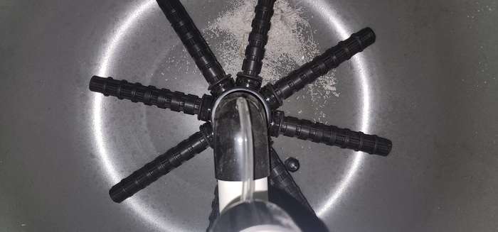 POOL SAND FILTER AQUAMAX BENDS DRILLED FOR BREATHER PIPE