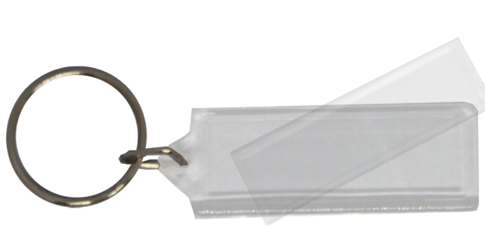100pcs Blank Acrylic Keyring (15mm X 41mm)