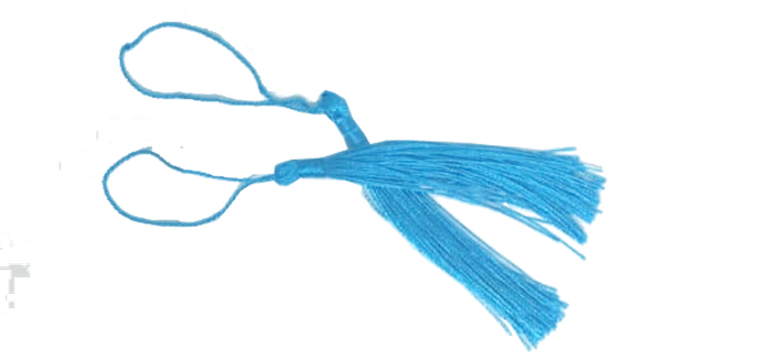 10pcs Azure Blue 80mm Tassels for Captivating Personalization