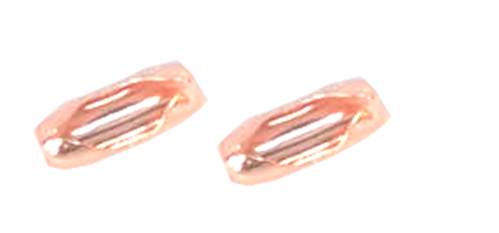 100pcs Rose-Gold connector for 3mm ball chain.