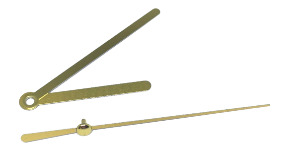Clock set of hands - Plain - Gold (Excluding movement)