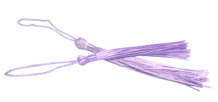 10pcs Lilac Tassel, Thread 80mm with loop