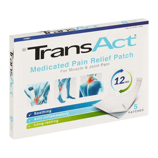TransAct Muscle and Joints Pain Relief 5 Patches