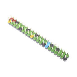 Colour-coded GPIO Header 2x20 pin