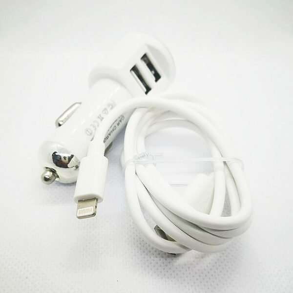 18W IPhone Lightning Dual Port USB Car Charger - S309