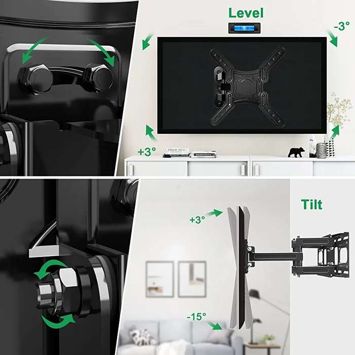 32''-55'' Full Motion Cantilever Mount for LED, LCD and Plasma TVs - TV Wall Mount