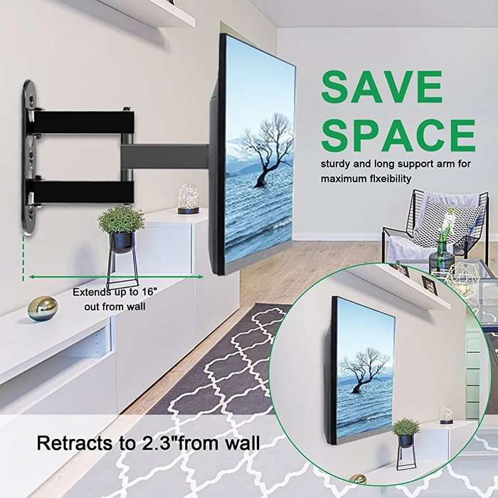 32''-55'' Full Motion Cantilever Mount for LED, LCD and Plasma TVs - TV Wall Mount